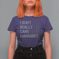 JD Vance T Shirt For Women I Don't Really Care Margaret American Flag