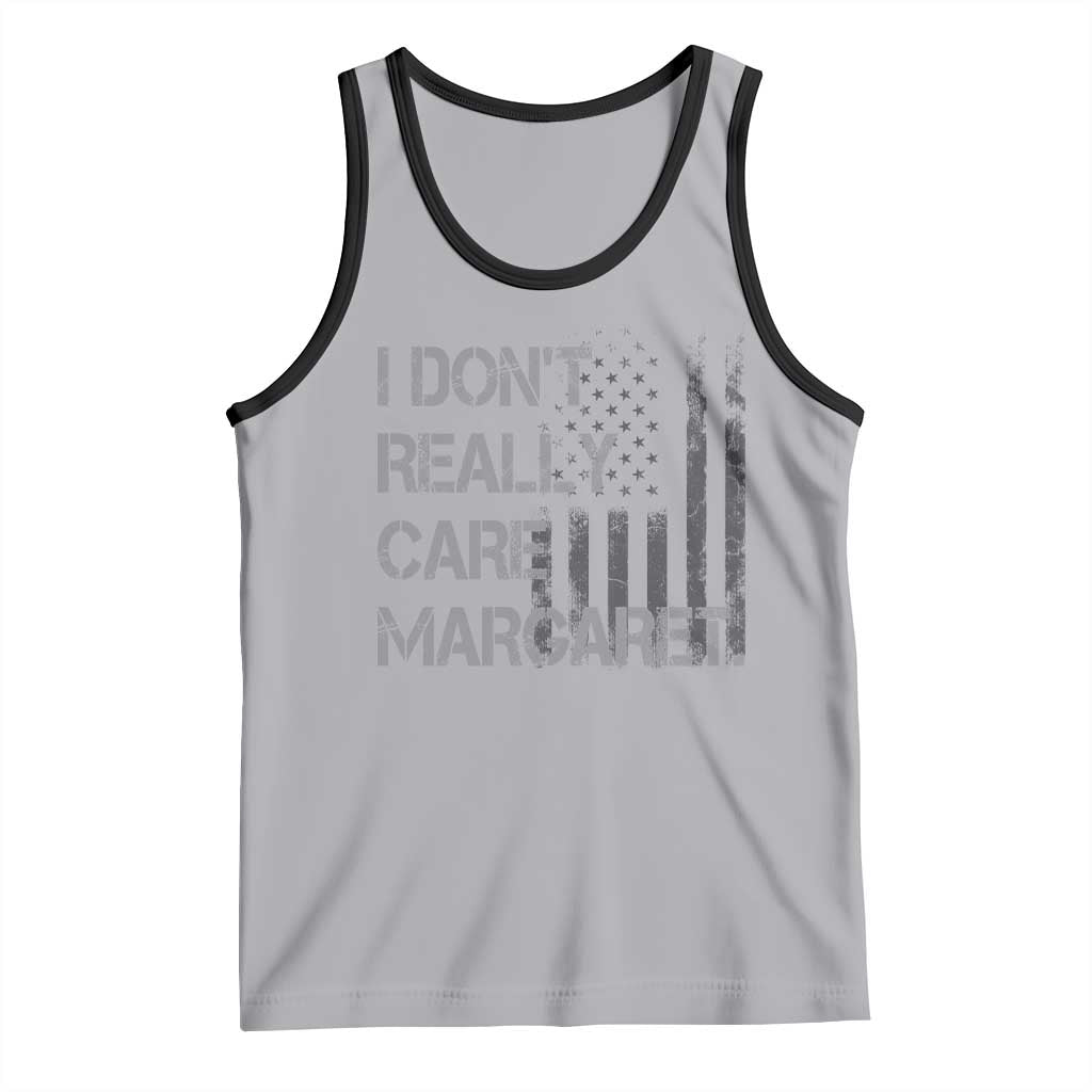 JD Vance Tank Top I Don't Really Care Margaret American Flag