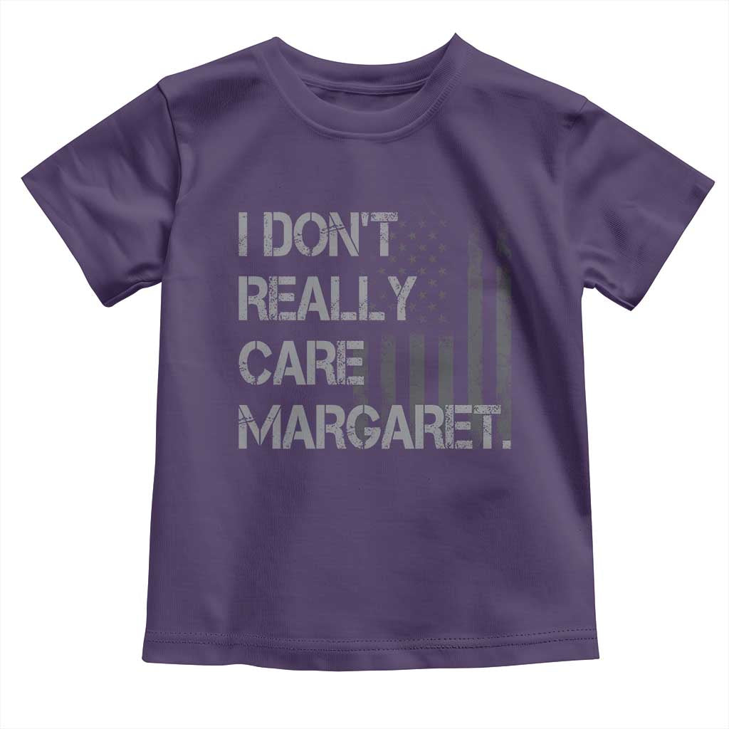 JD Vance Toddler T Shirt I Don't Really Care Margaret American Flag