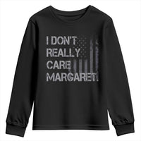 JD Vance Youth Sweatshirt I Don't Really Care Margaret American Flag