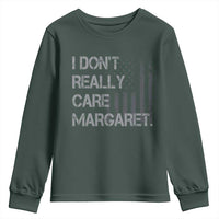 JD Vance Youth Sweatshirt I Don't Really Care Margaret American Flag