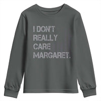 JD Vance Youth Sweatshirt I Don't Really Care Margaret American Flag