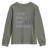 JD Vance Youth Sweatshirt I Don't Really Care Margaret American Flag