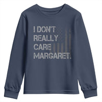 JD Vance Youth Sweatshirt I Don't Really Care Margaret American Flag
