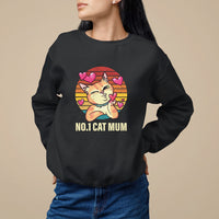 Mother's Day Cat Lover Sweatshirt No.1 Cat Mum Mother Of Cats - Wonder Print Shop