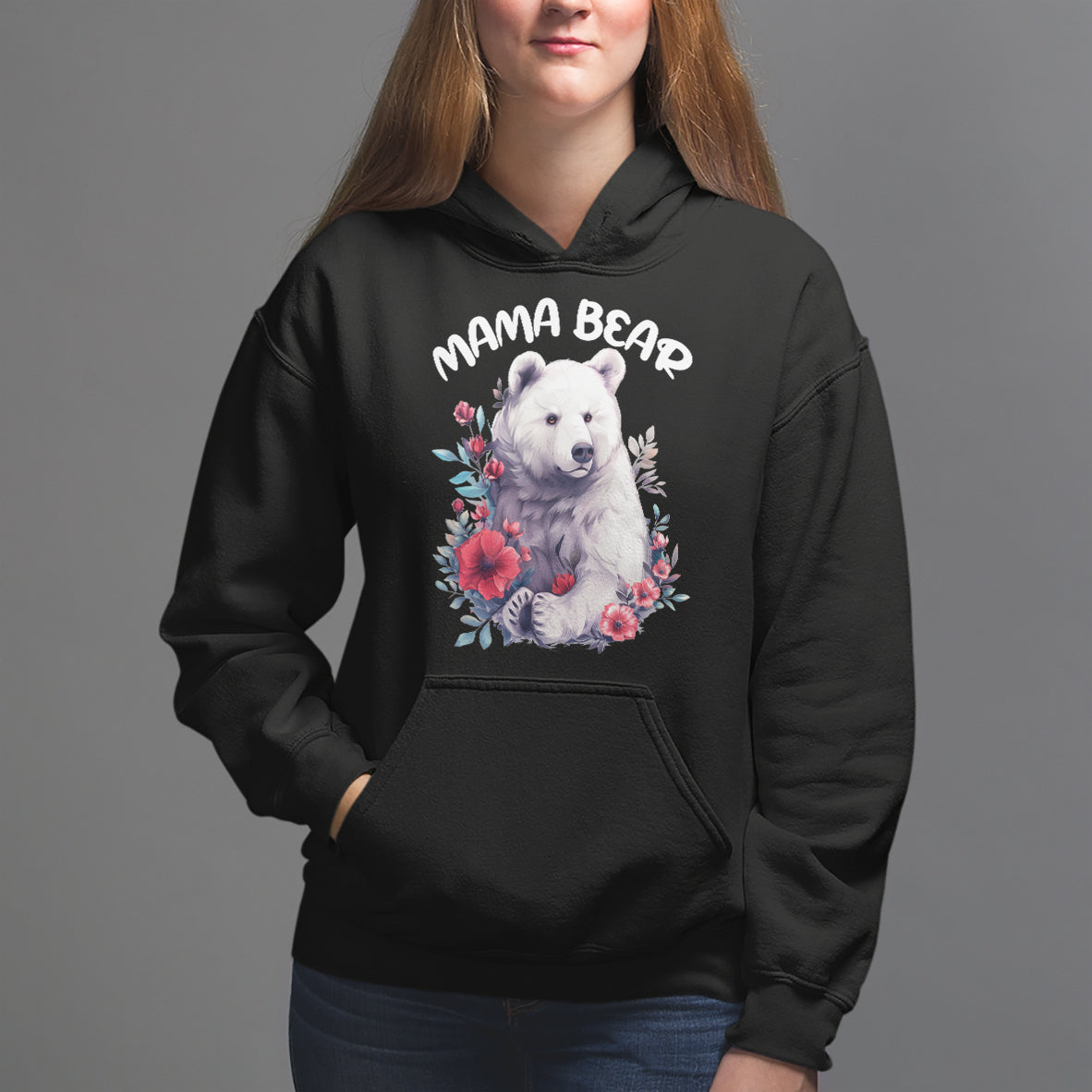 Mother's Day Mama Bear Best Mom Hoodie - Wonder Print Shop