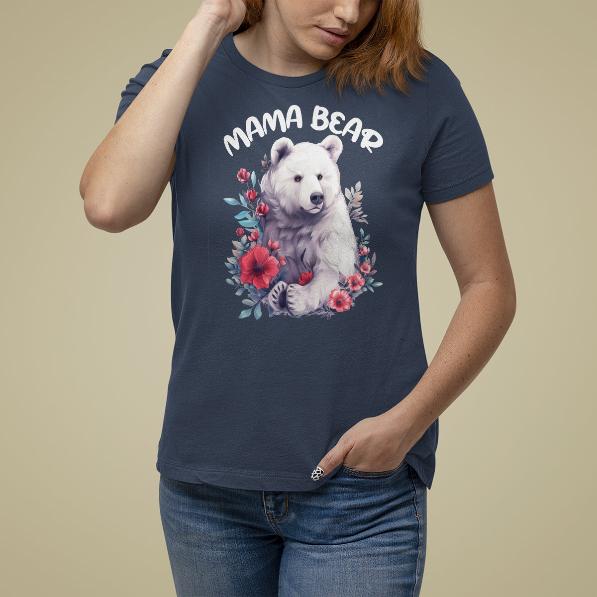 Mother's Day Mama Bear Best Mom T Shirt For Women - Wonder Print Shop