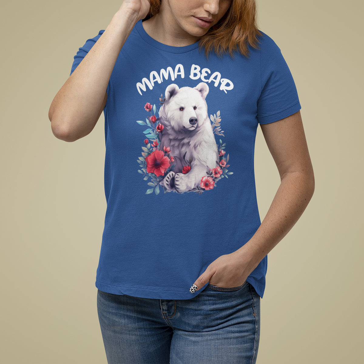 Mother's Day Mama Bear Best Mom T Shirt For Women - Wonder Print Shop