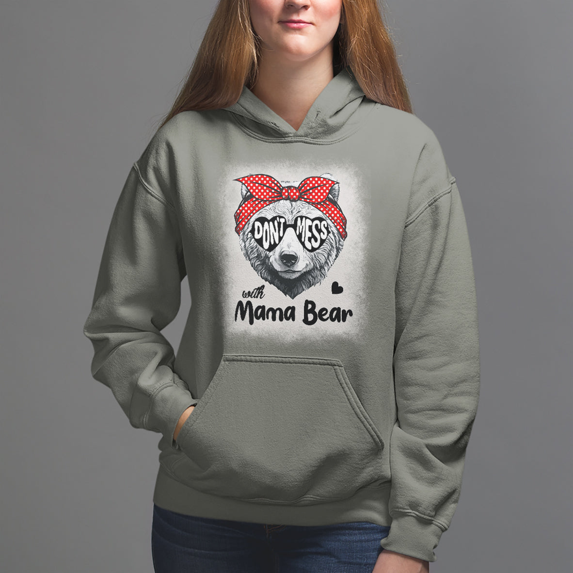 Mother's Day Hoodie Don't Mess With Mama Bear Sunglasses - Wonder Print Shop