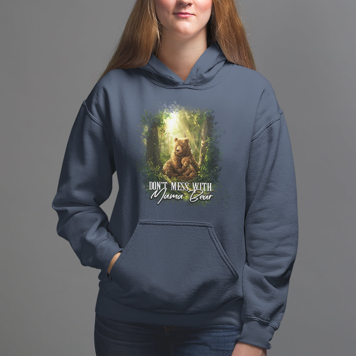 Mother's Day Hoodie Don't Mess With Mama Bear Fairy Forest - Wonder Print Shop