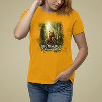 Mother's Day T Shirt For Women Don't Mess With Mama Bear Fairy Forest - Wonder Print Shop