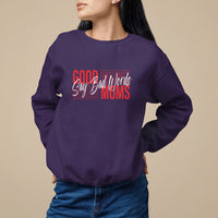Mother's Day Sweatshirt Good Moms Say Bad Words - Wonder Print Shop