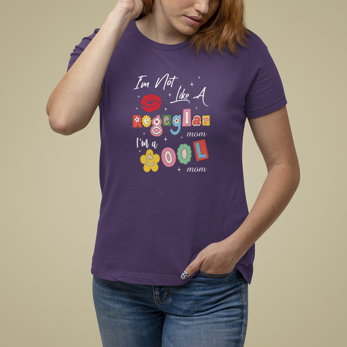 Mother's Day T Shirt For Women I'm Not Like A Regular Mom I'm A Cool Moms - Wonder Print Shop