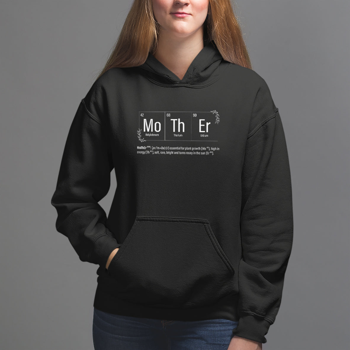 Mother's Day Hoodie Funny Mother Periodic Table Science Chemistry Mom - Wonder Print Shop
