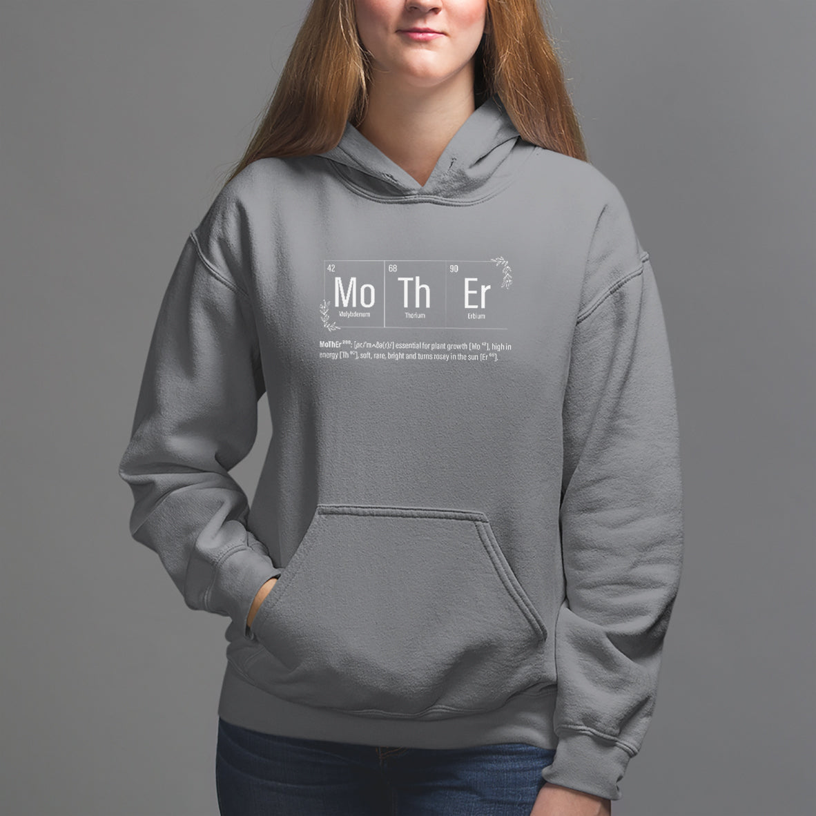 Mother's Day Hoodie Funny Mother Periodic Table Science Chemistry Mom - Wonder Print Shop