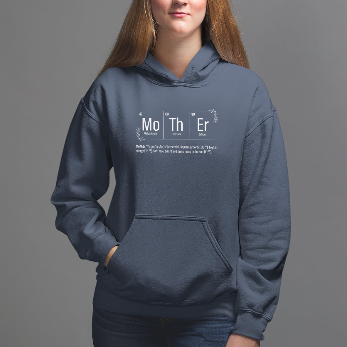 Mother's Day Hoodie Funny Mother Periodic Table Science Chemistry Mom - Wonder Print Shop