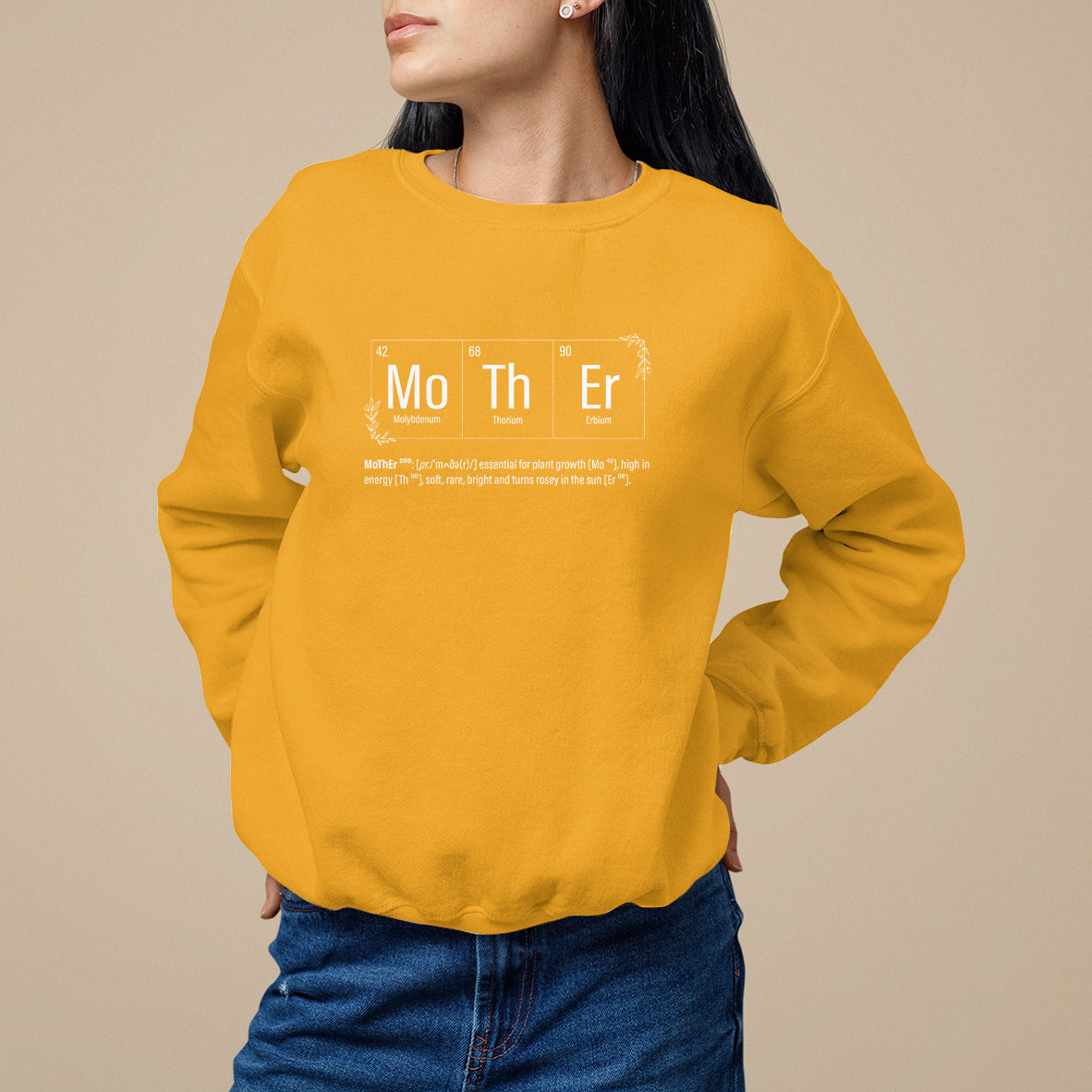 Mother's Day Sweatshirt Funny Mother Periodic Table Science Chemistry Mom - Wonder Print Shop