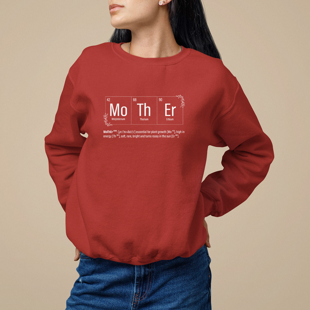 Mother's Day Sweatshirt Funny Mother Periodic Table Science Chemistry Mom - Wonder Print Shop