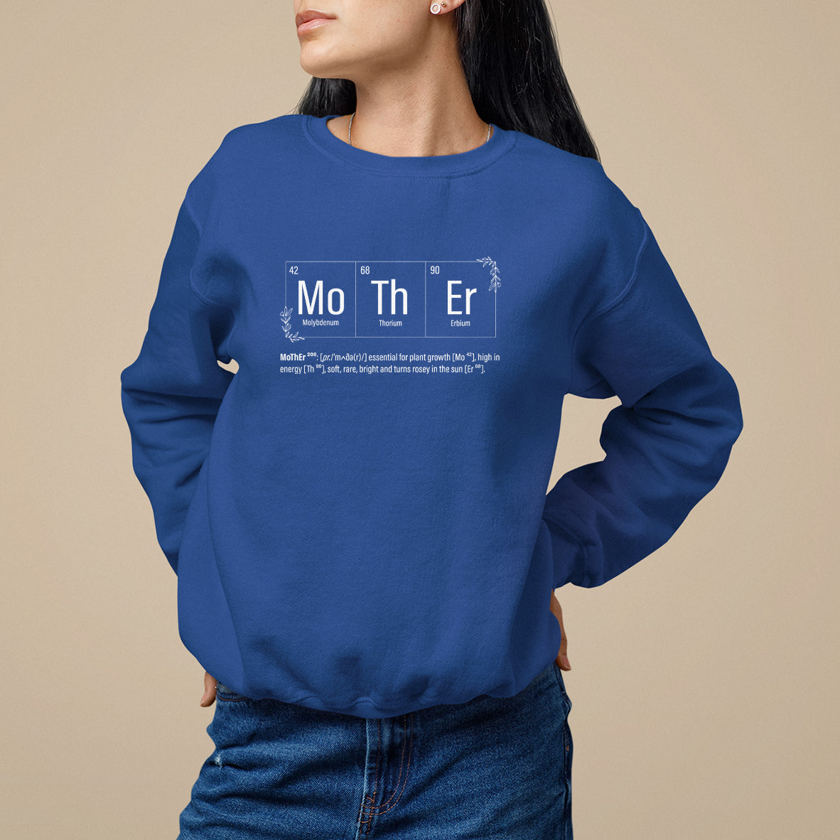 Mother's Day Sweatshirt Funny Mother Periodic Table Science Chemistry Mom - Wonder Print Shop