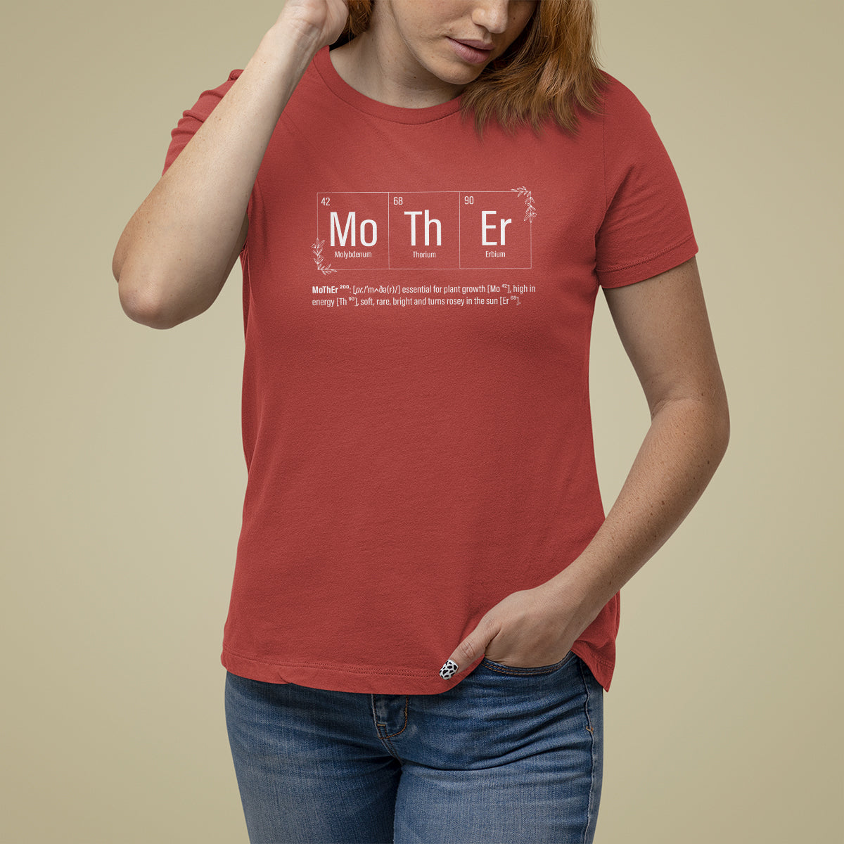 Mother's Day T Shirt For Women Funny Mother Periodic Table Science Chemistry Mom - Wonder Print Shop