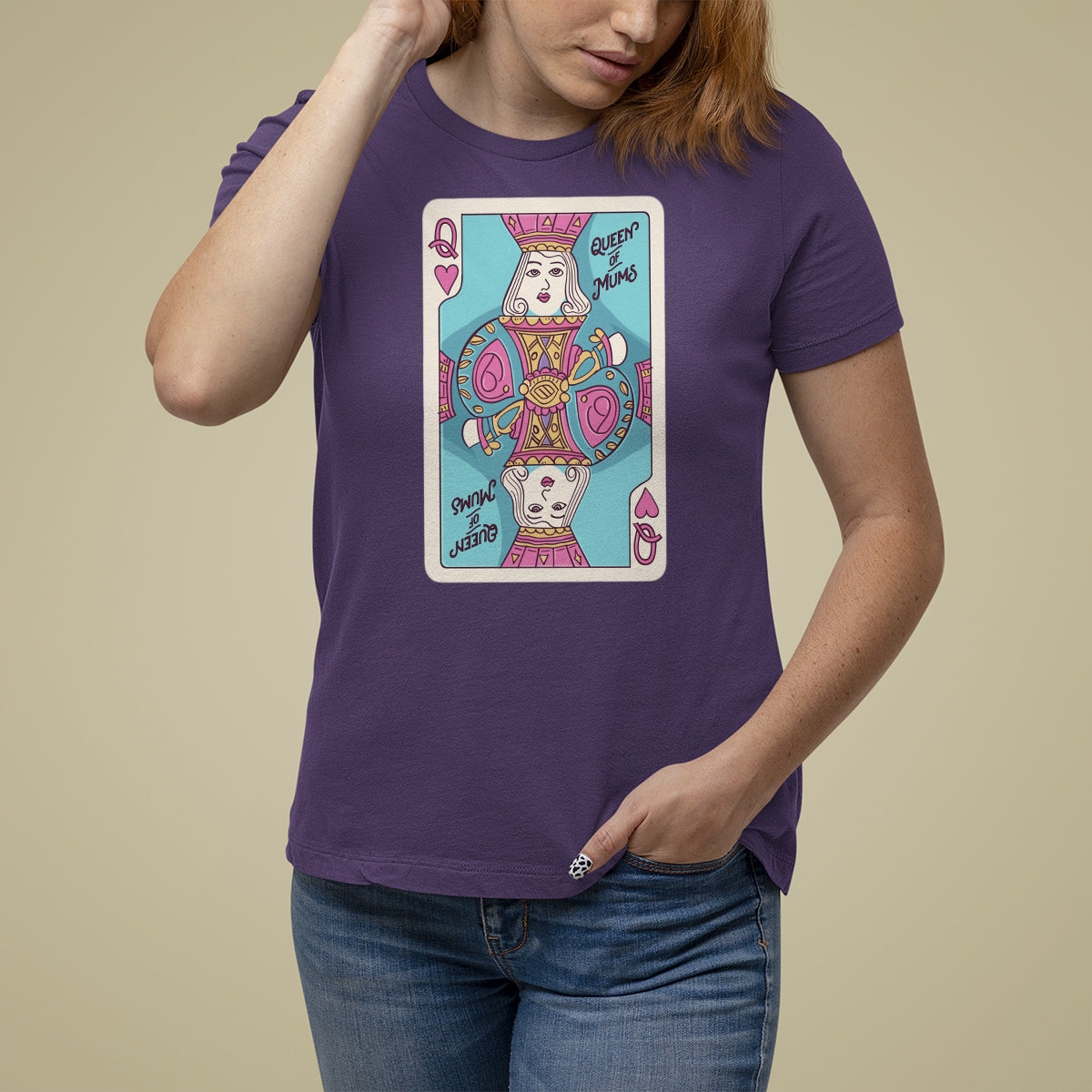 Mother's Day T Shirt For Women Queen Of Mums Best Mom Ever - Wonder Print Shop