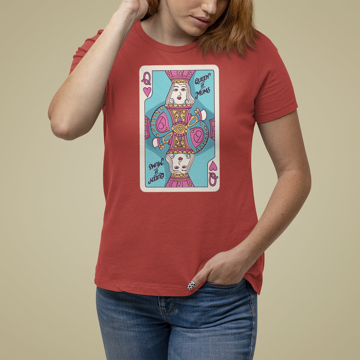 Mother's Day T Shirt For Women Queen Of Mums Best Mom Ever - Wonder Print Shop