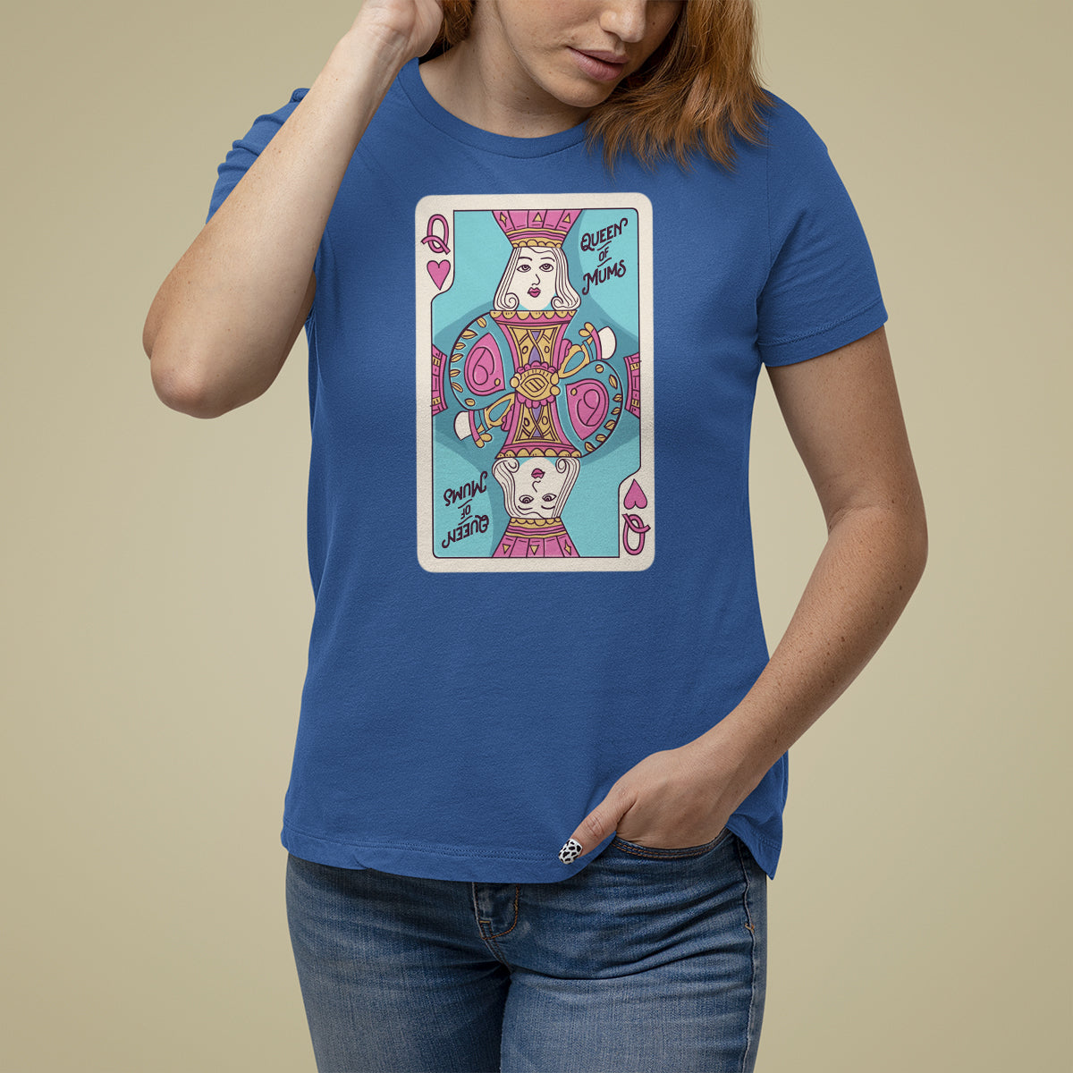 Mother's Day T Shirt For Women Queen Of Mums Best Mom Ever - Wonder Print Shop