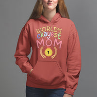 Mother's Day Hoodie World's Okayest Mom Medal - Wonder Print Shop