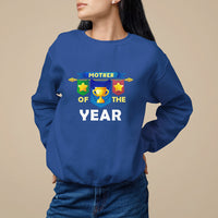 Mother's Day Sweatshirt Mother Of The Year Award Medal - Wonder Print Shop