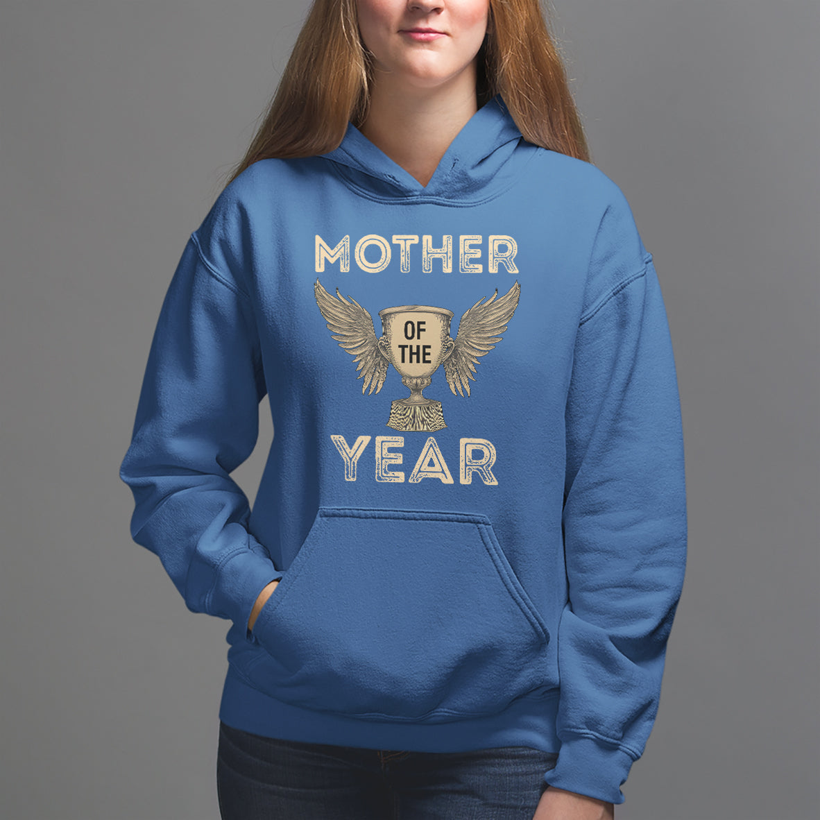 Mother's Day Hoodie Mother Of The Year Award Medal - Wonder Print Shop