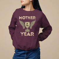 Mother's Day Sweatshirt Mother Of The Year Award Medal - Wonder Print Shop