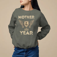 Mother's Day Sweatshirt Mother Of The Year Award Medal - Wonder Print Shop