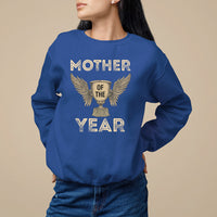 Mother's Day Sweatshirt Mother Of The Year Award Medal - Wonder Print Shop