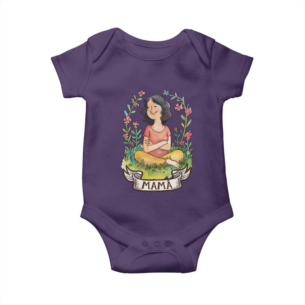 Mother's Day Mama Picture Baby Onesie