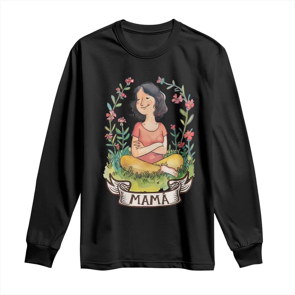 Mother's Day Mama Picture Long Sleeve Shirt