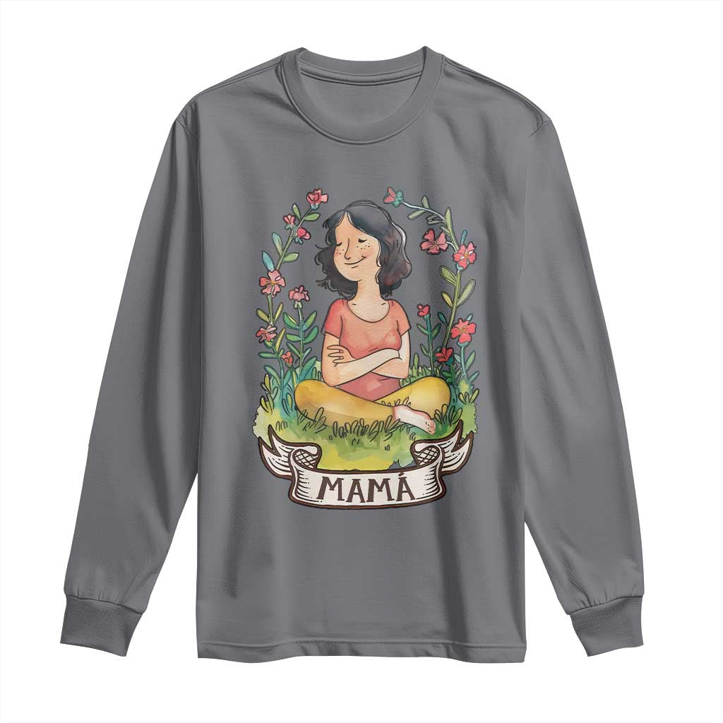 Mother's Day Mama Picture Long Sleeve Shirt