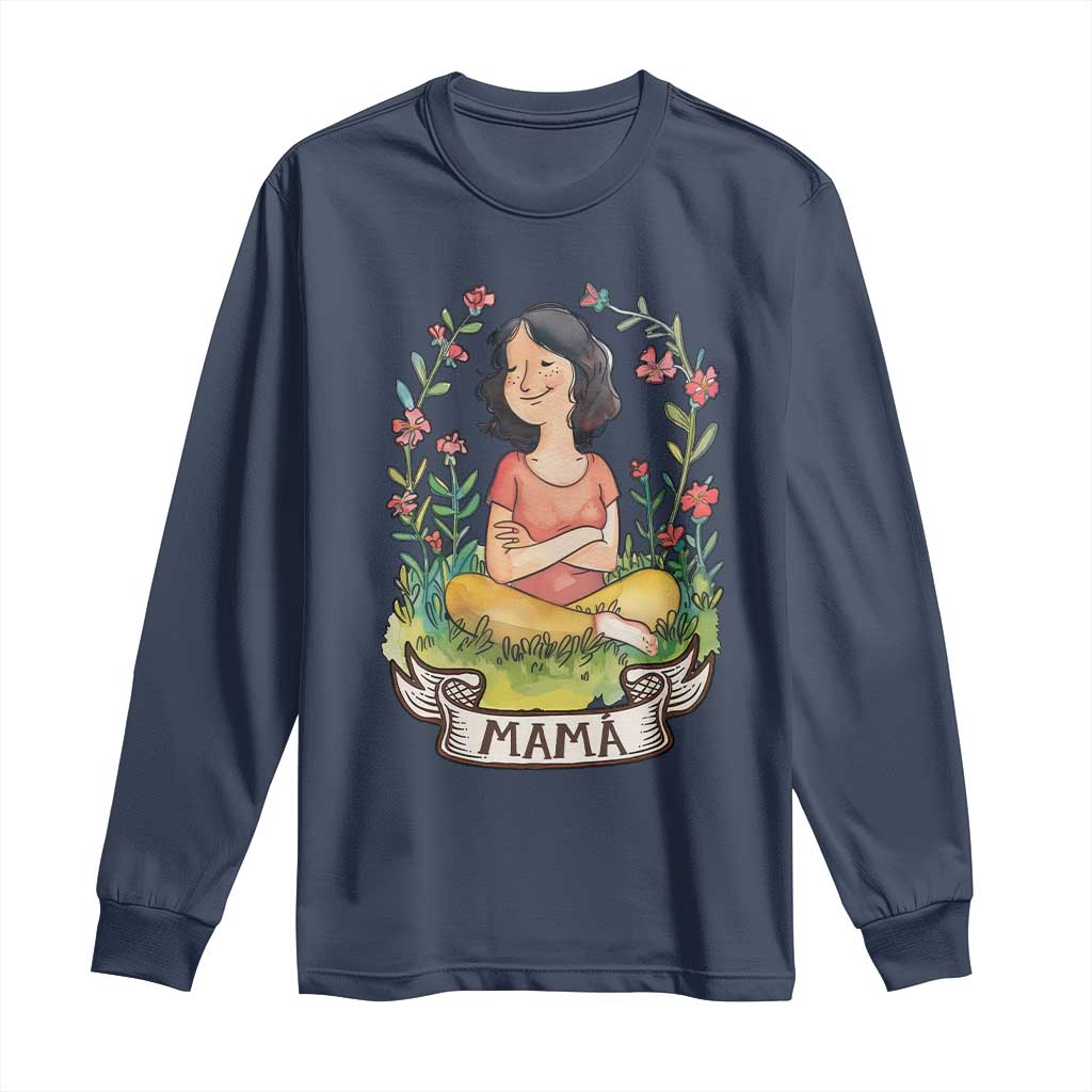 Mother's Day Mama Picture Long Sleeve Shirt