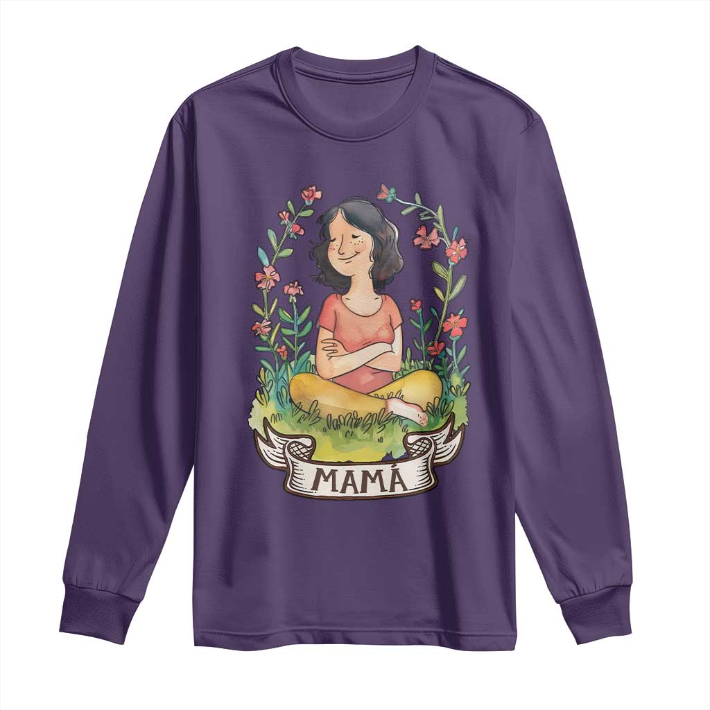 Mother's Day Mama Picture Long Sleeve Shirt