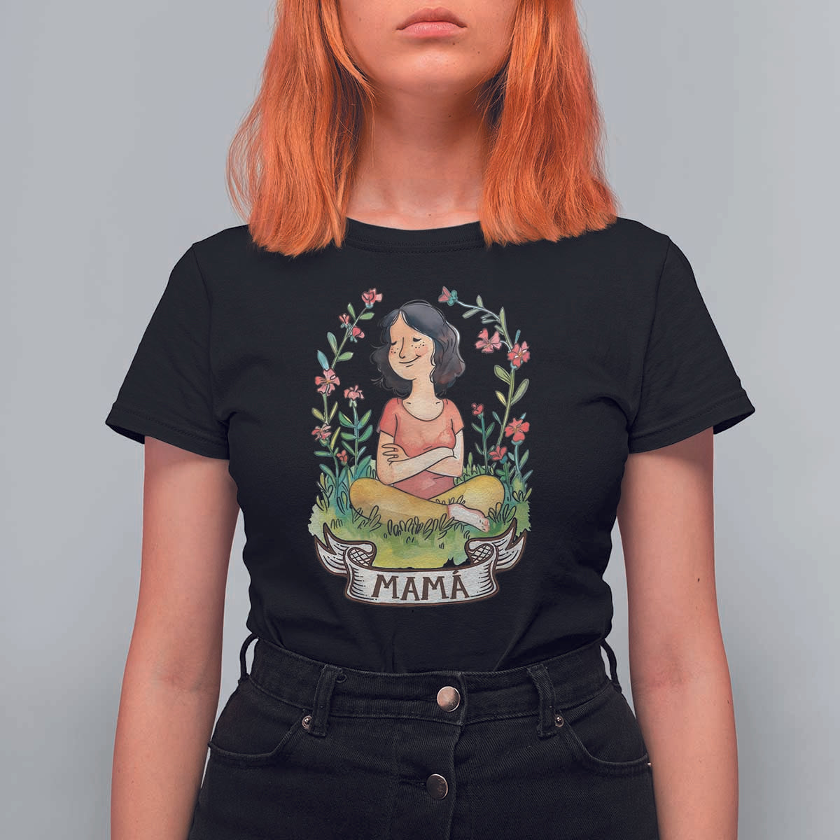 Mother's Day Mama Picture T Shirt For Women