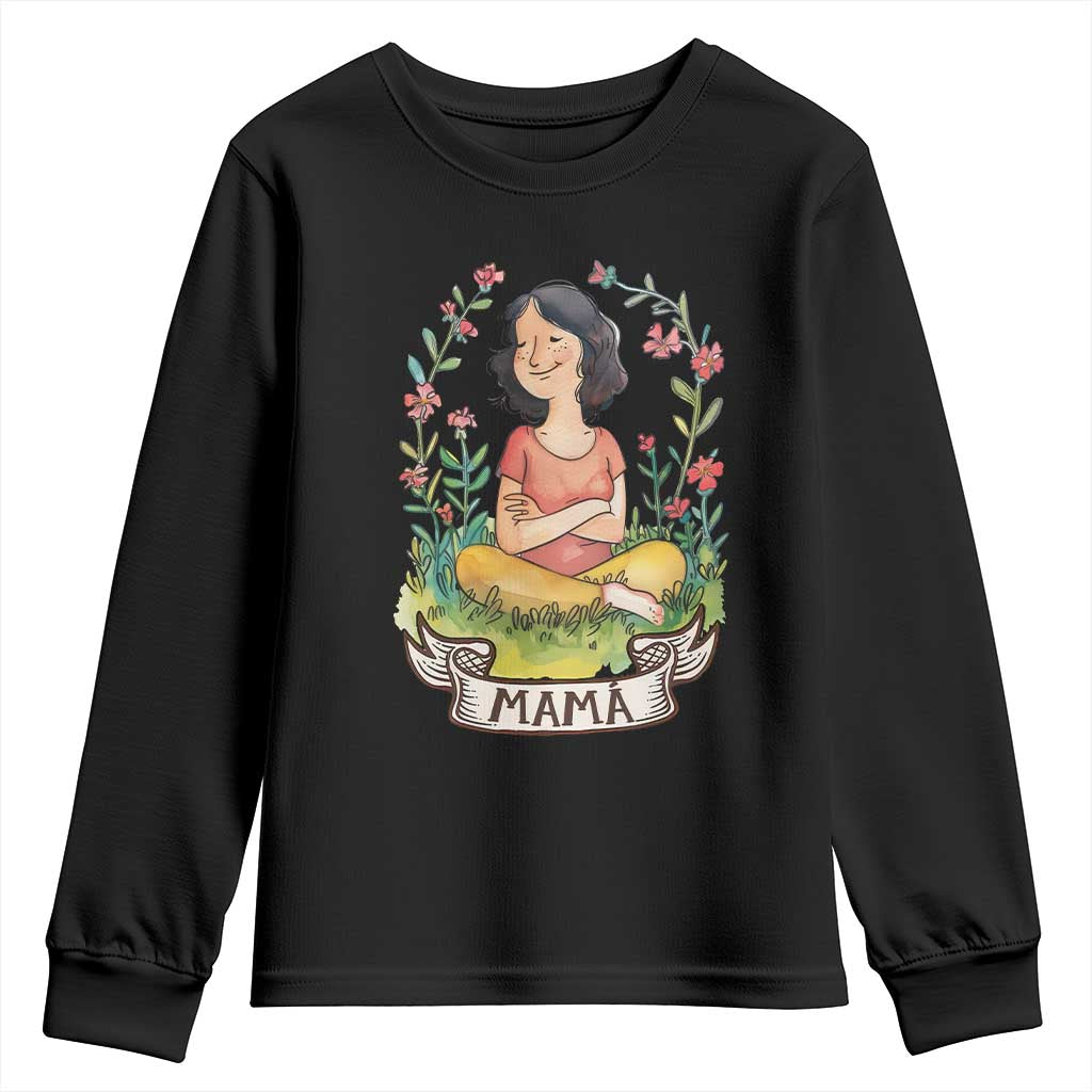 Mother's Day Mama Picture Youth Sweatshirt