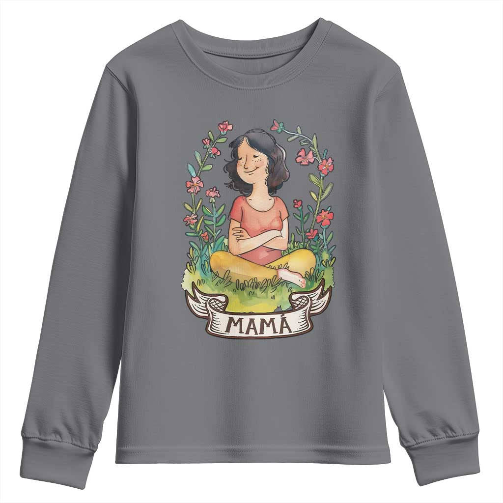 Mother's Day Mama Picture Youth Sweatshirt