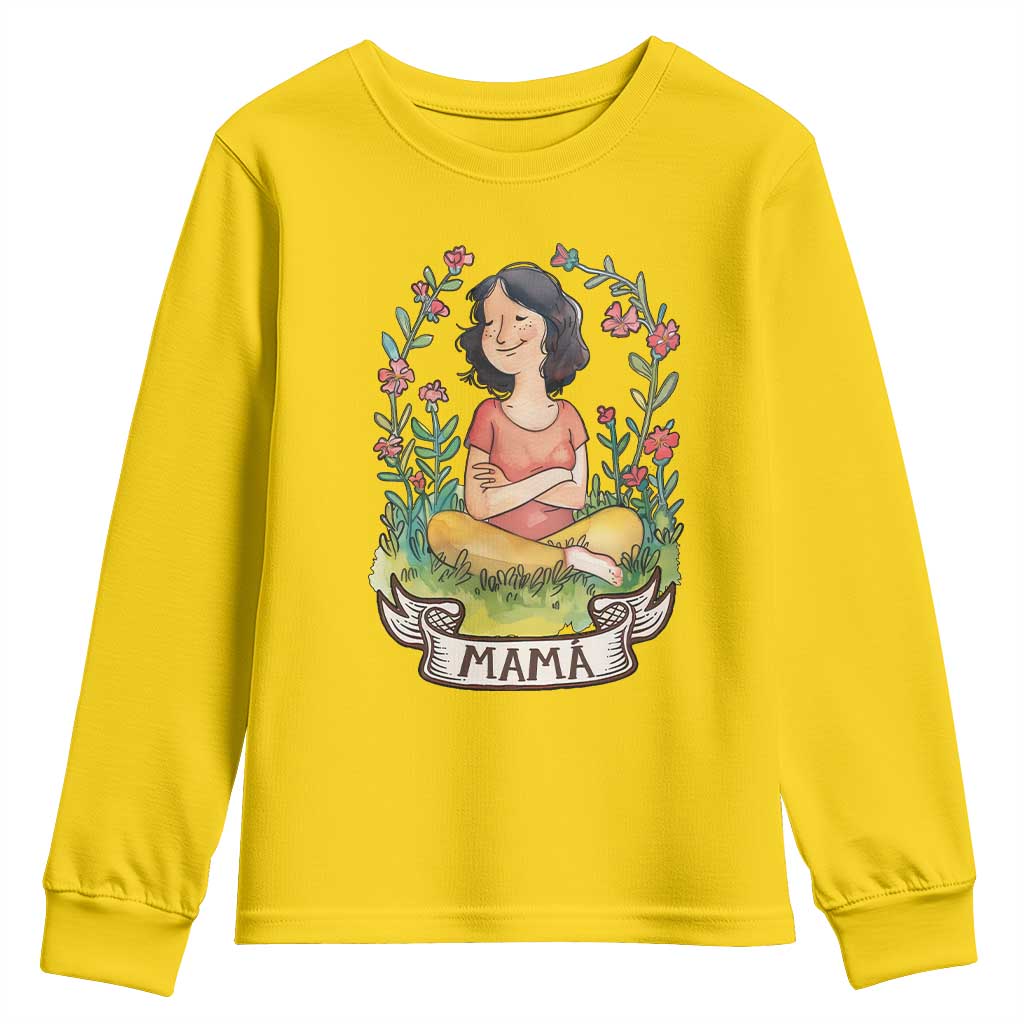 Mother's Day Mama Picture Youth Sweatshirt