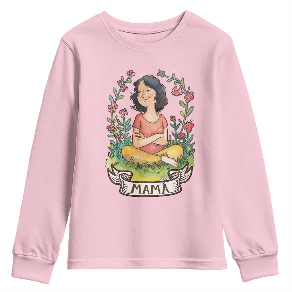 Mother's Day Mama Picture Youth Sweatshirt