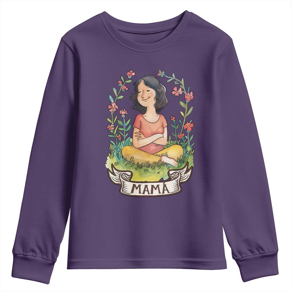 Mother's Day Mama Picture Youth Sweatshirt