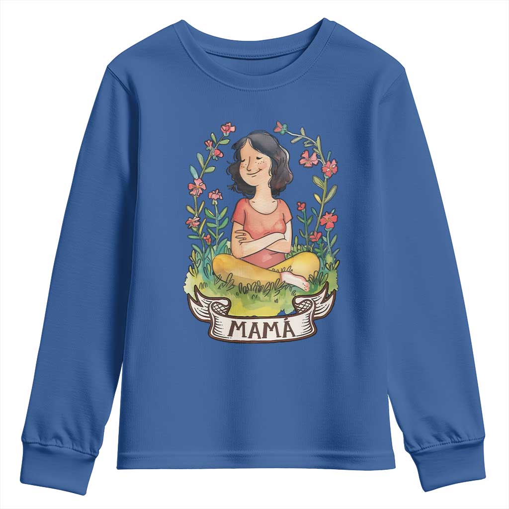 Mother's Day Mama Picture Youth Sweatshirt