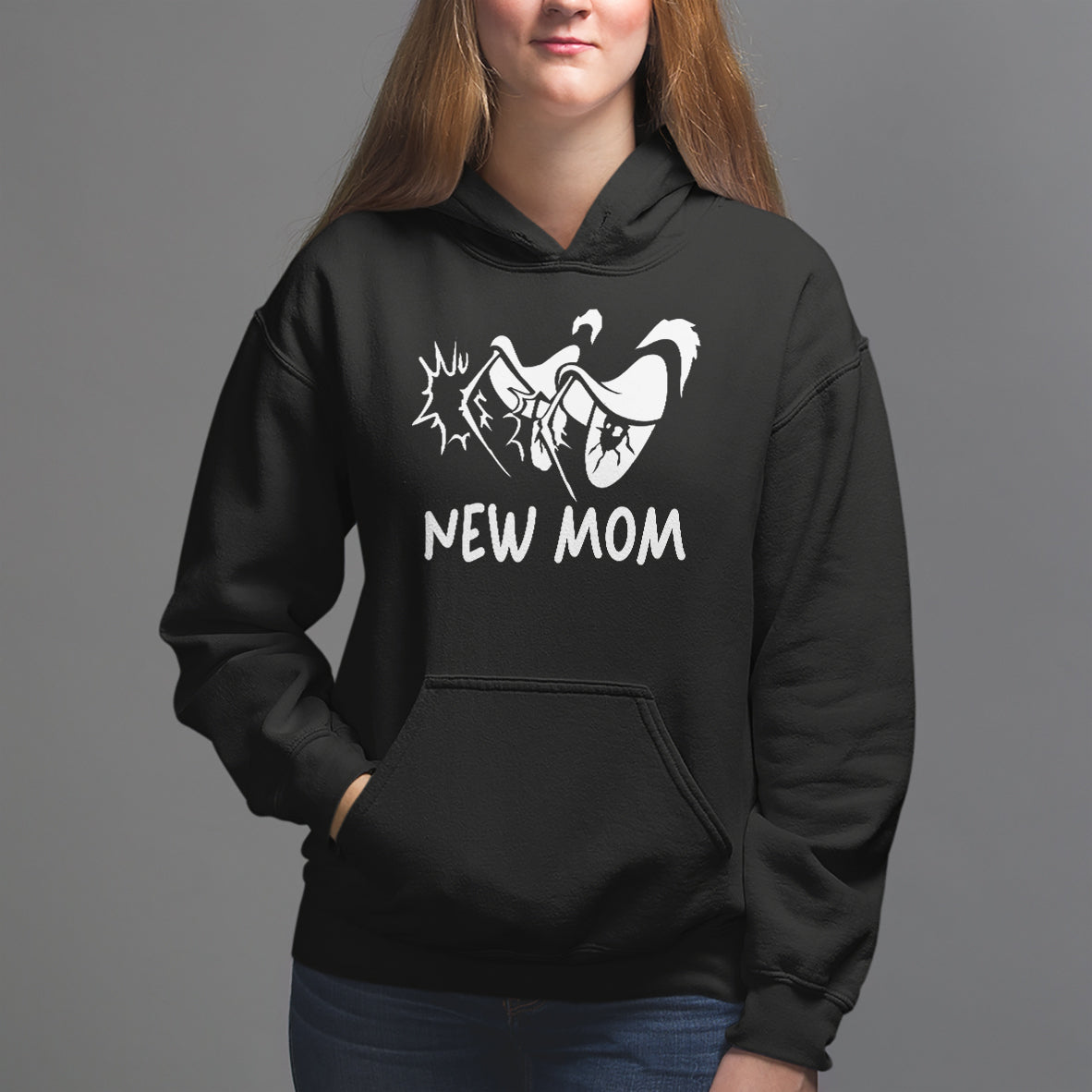 Mother's Day Hoodie New Mom Funny Eyes Need More Sleep - Wonder Print Shop