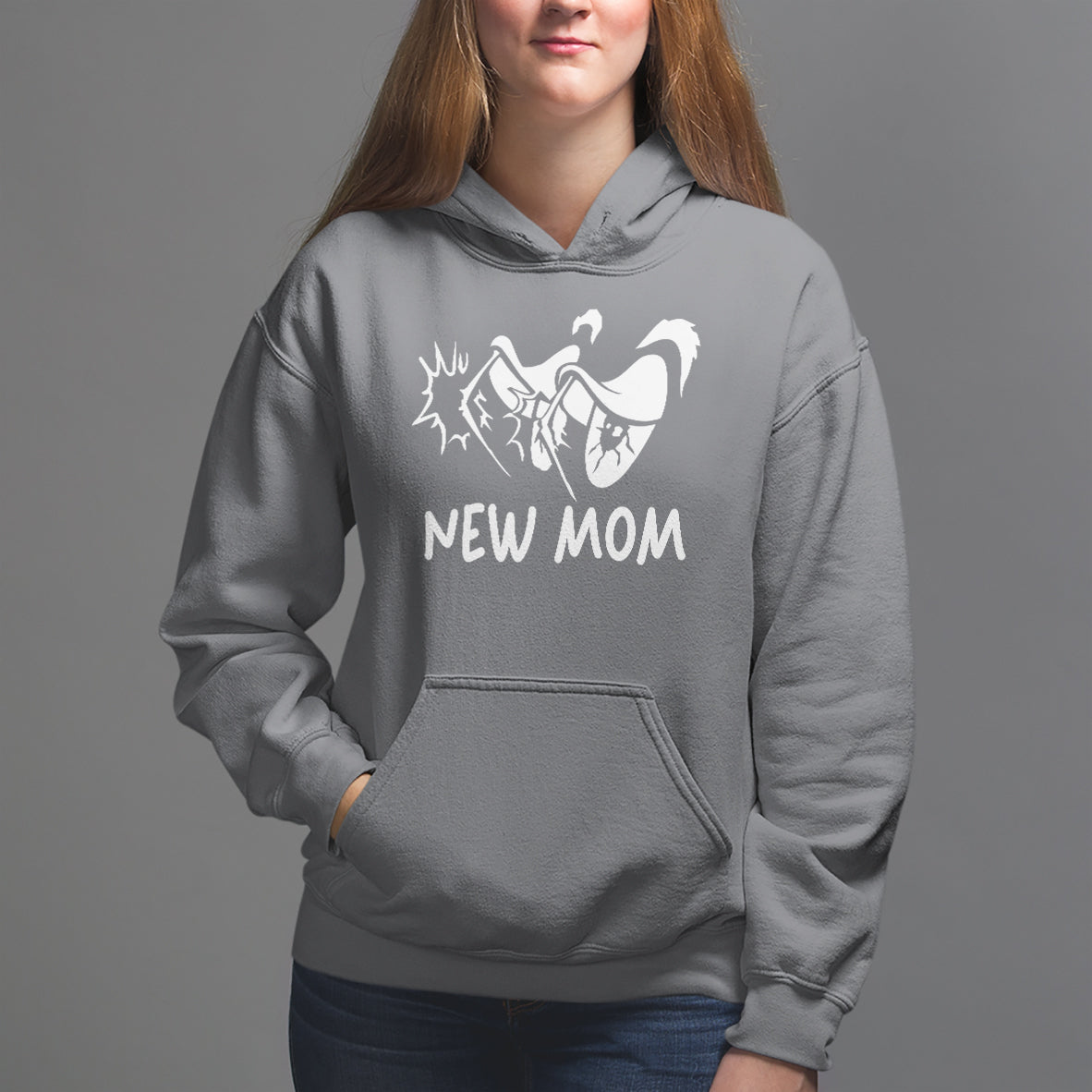 Mother's Day Hoodie New Mom Funny Eyes Need More Sleep - Wonder Print Shop
