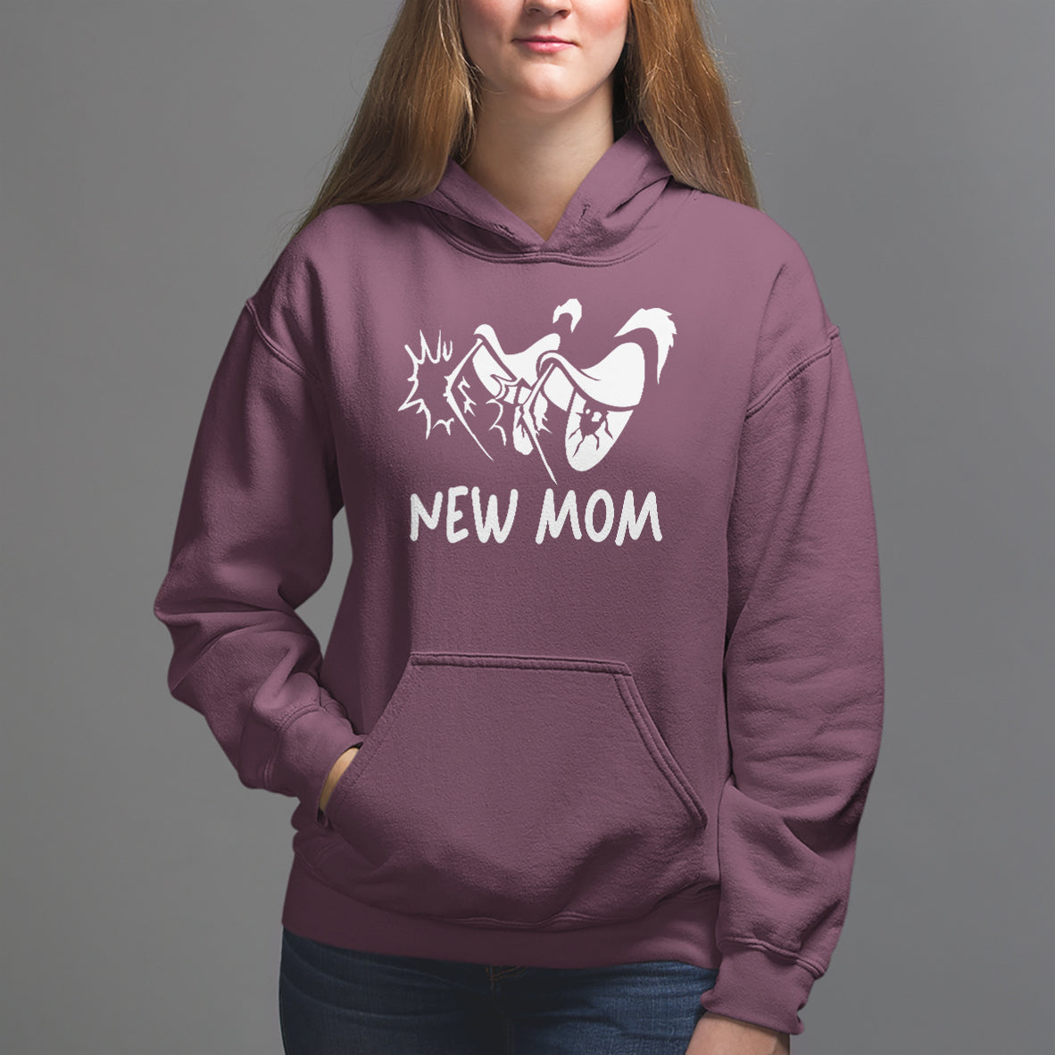 Mother's Day Hoodie New Mom Funny Eyes Need More Sleep - Wonder Print Shop