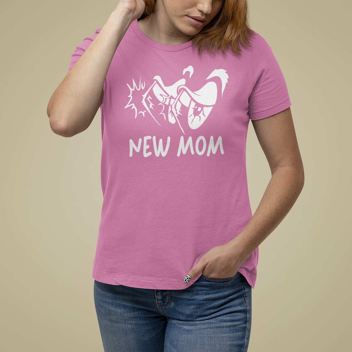 Mother's Day T Shirt For Women New Mom Funny Eyes Need More Sleep - Wonder Print Shop