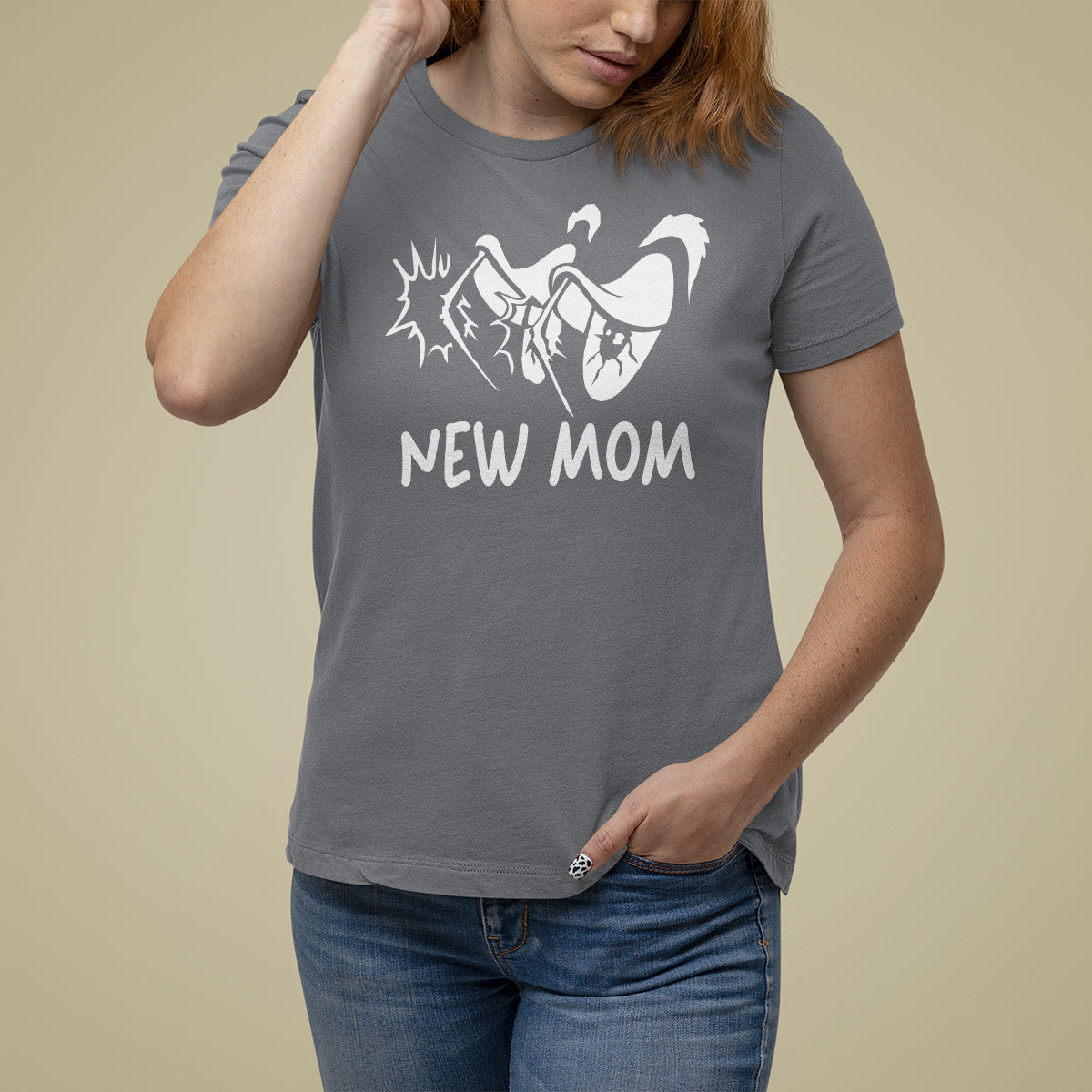 Mother's Day T Shirt For Women New Mom Funny Eyes Need More Sleep - Wonder Print Shop